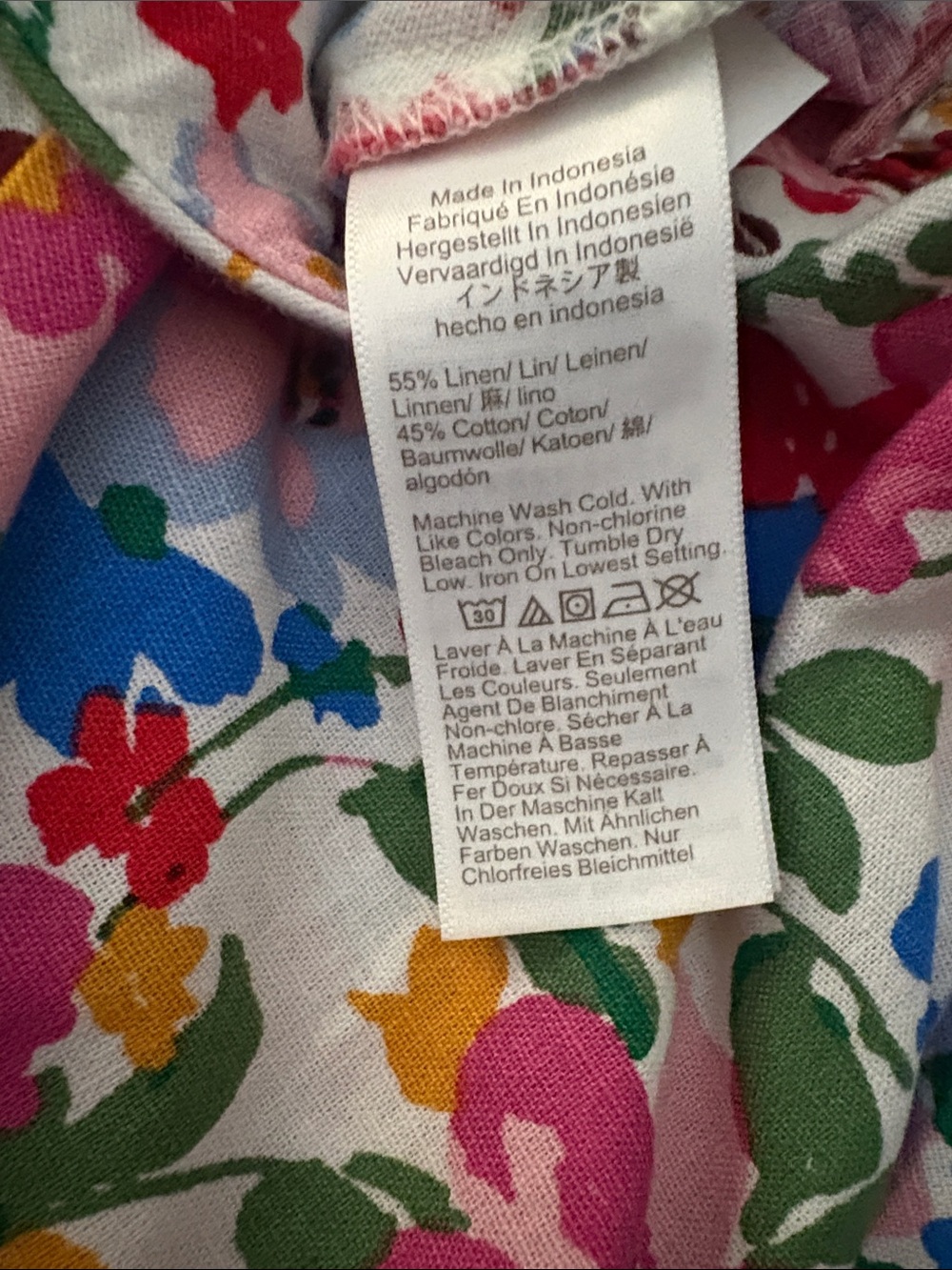 J Crew pull on Floral A-Line Midi Skirt in Multicolor - Women's size small - Picture 4 of 6